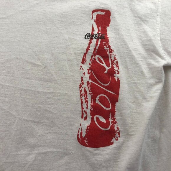 Coca-Cola Men's T-Shirt XL White Casual Graphic Tee - Picture 5 of 10